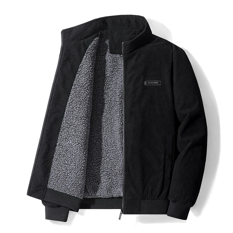 Udo | veste en velours côtelé avec doublure polaire