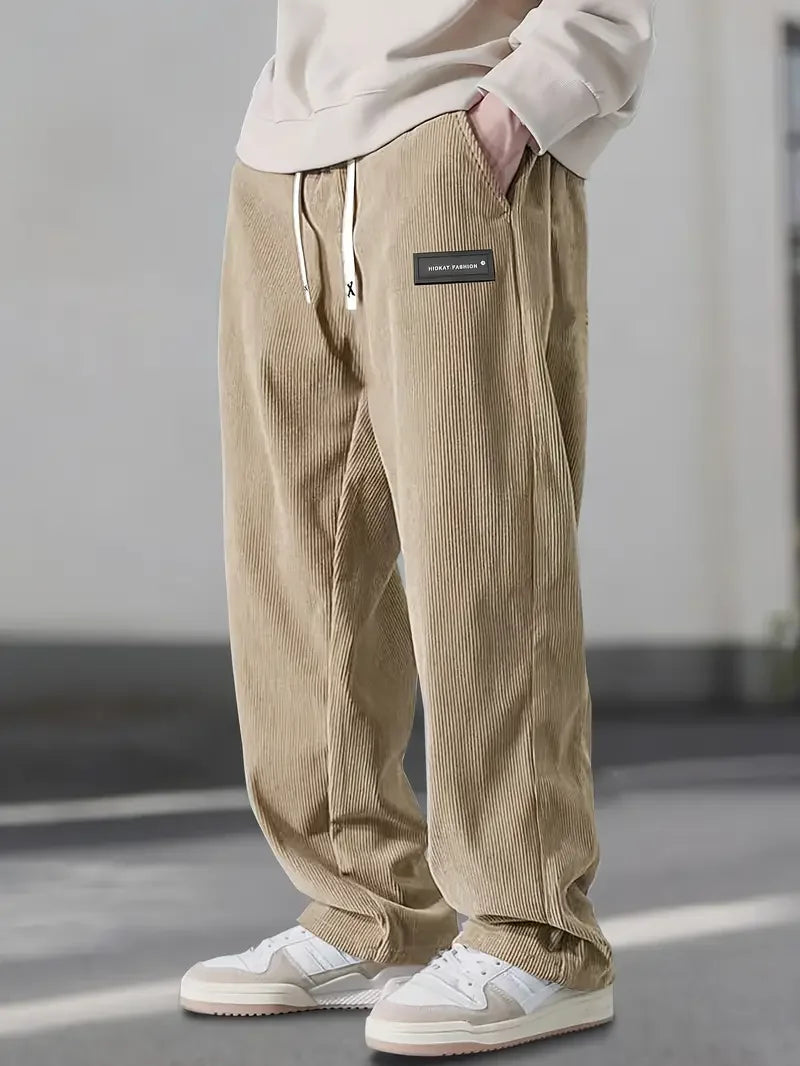 Hans™ | Pantalon large avec taille élastique