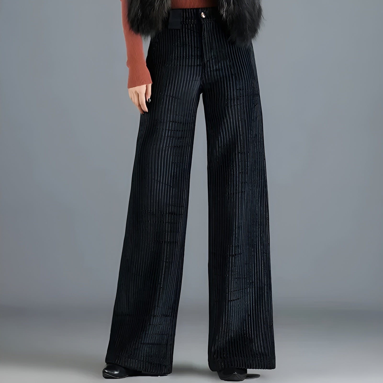 Mathilde™ | Pantalon Vintage en Velours Côtelé