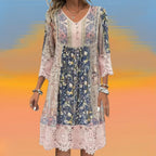 NAYA | ROBE MIDI FLUIDE BOHO LUXE