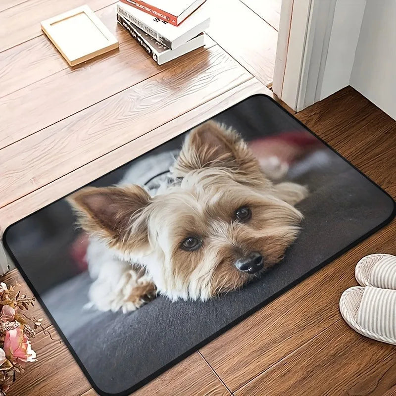 Paillasson Antidérapant Yorkshire Terrier – Toujours un Accueil Chaleureux