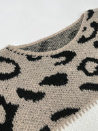 Clara™ | Pull en Maille Léopard Chic