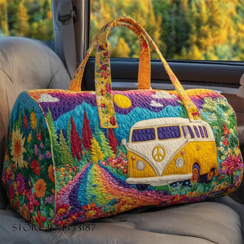 Sac Artisanal Matelassé Van Hippie Multicolor
