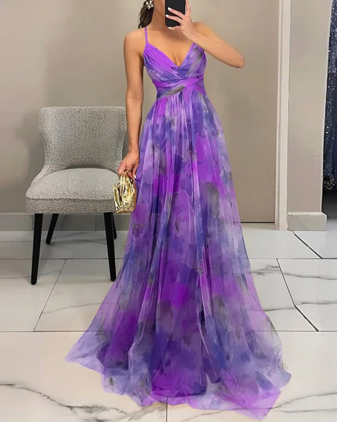Claudia™ | Robe Maxi Élégance Florale (ÉDITION LIMITÉE!)