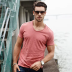 Juleas™ | Tee-shirt Uni Col V en Coton (1 acheté, 1 GRATUIT)