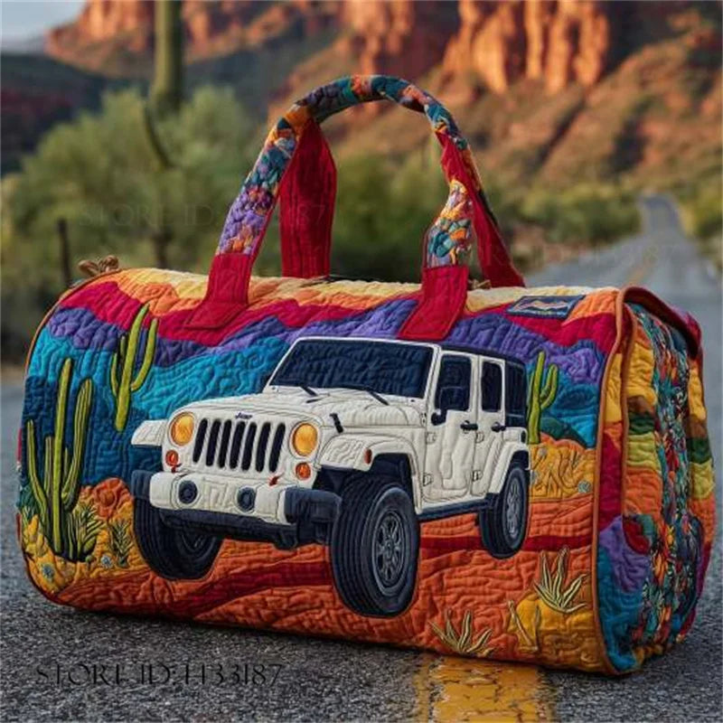 Sac Artisanal Matelassé Jeep et Désert