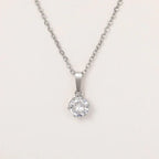 Collier Pendentif Classique en Zirconium