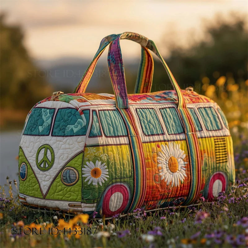 Sac Artisanal Matelassé Van Hippie