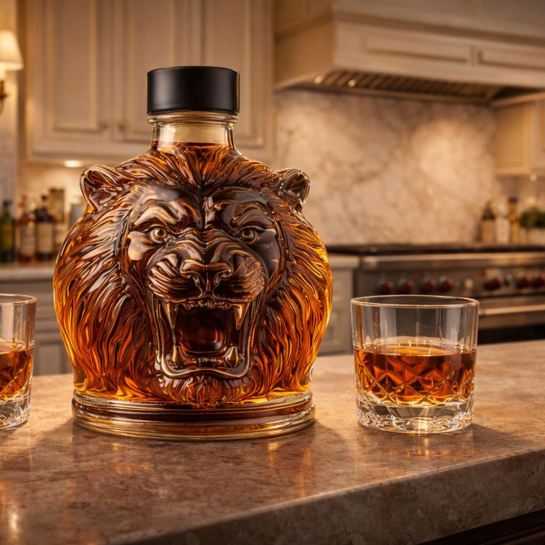 Bouteille de Whiskey - Édition Lion