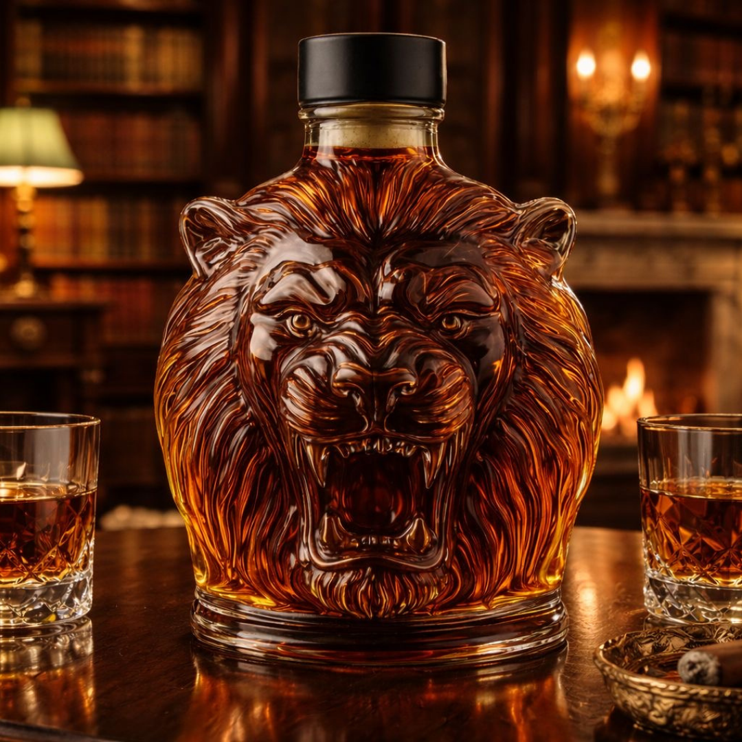 Bouteille de Whiskey - Édition Lion