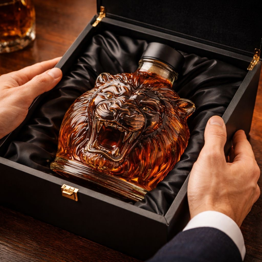 Bouteille de Whiskey - Édition Lion