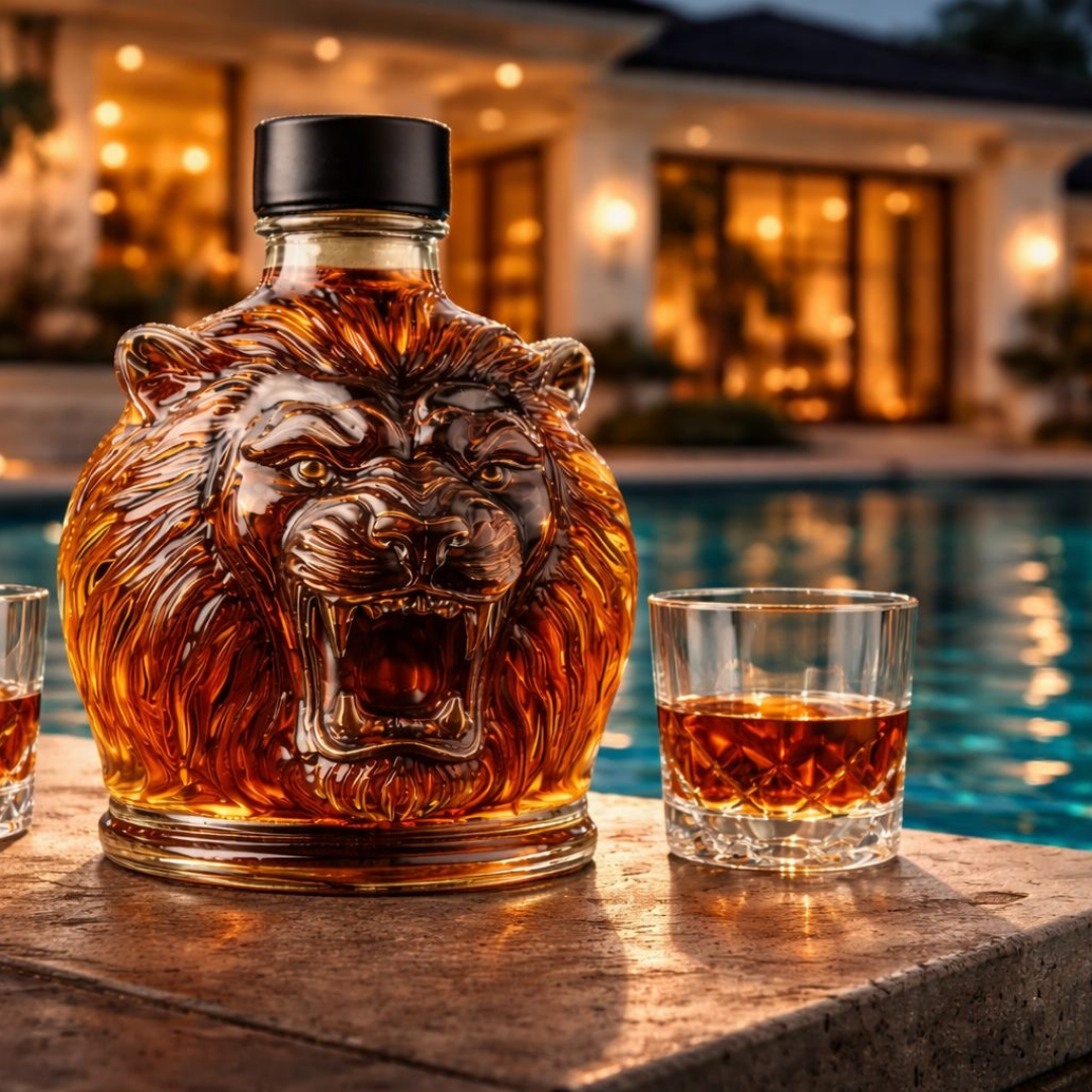 Bouteille de Whiskey - Édition Lion