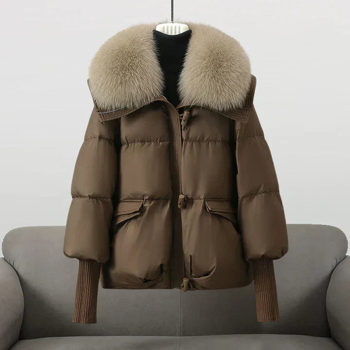 Aurélie™ | Manteau d’Hiver Luxe avec Col Chaud