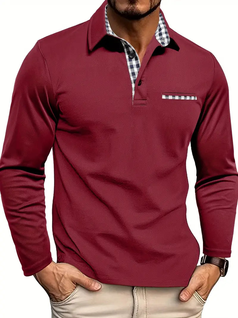 ADRIEN™ | POLO MANCHES LONGUES CLASSIQUE