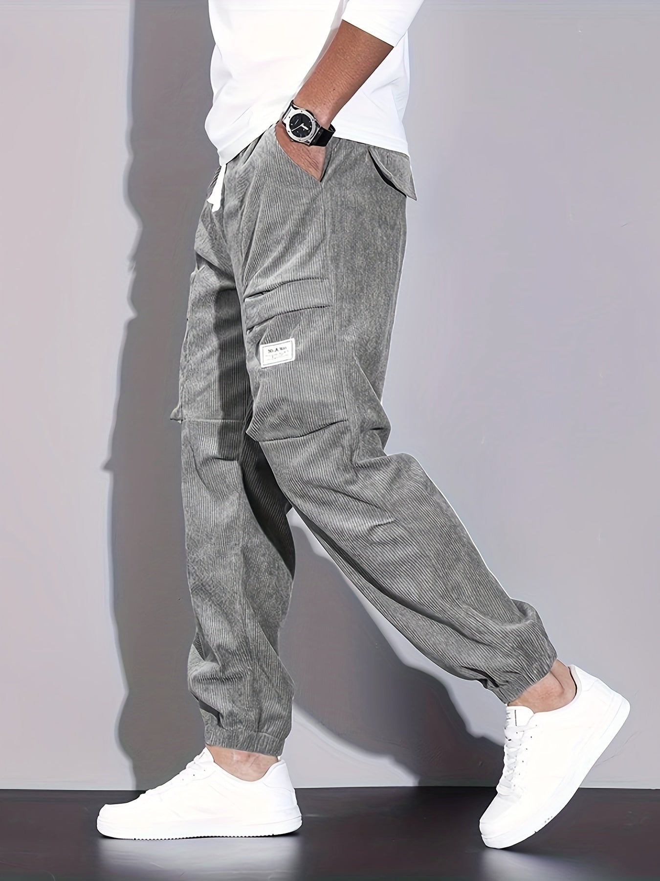 Rossi Roma | PANTALON CARGO EN CORDUROY