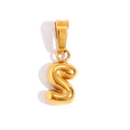 Collier Lettre Bubble Chic