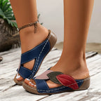 Claire™ | Sandales élégantes à enfiler avec motif de feuilles