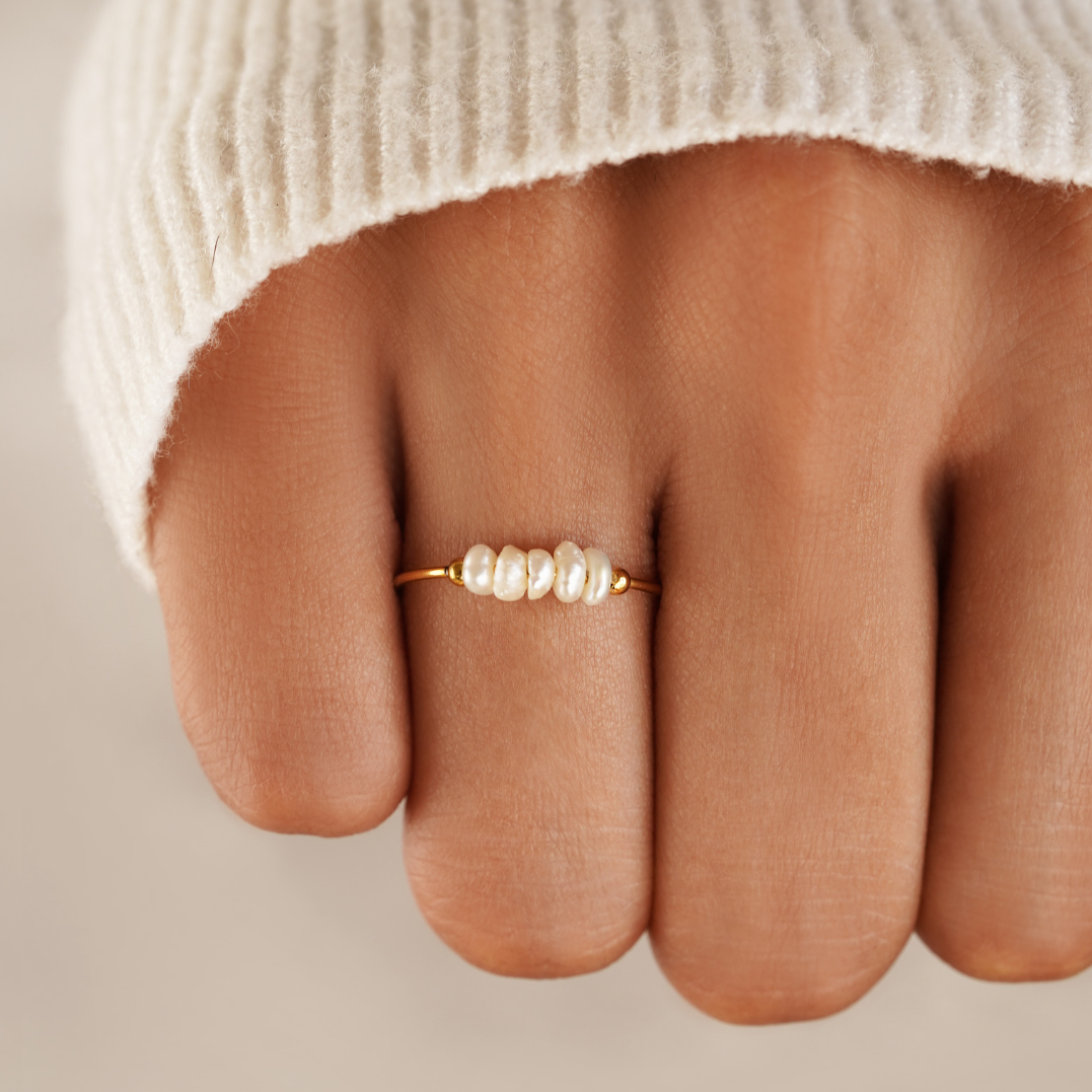 Grace - Bague en perle d'eau douce
