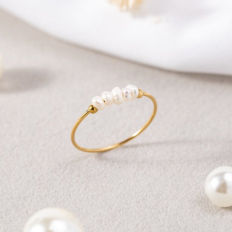 Grace - Bague en perle d'eau douce