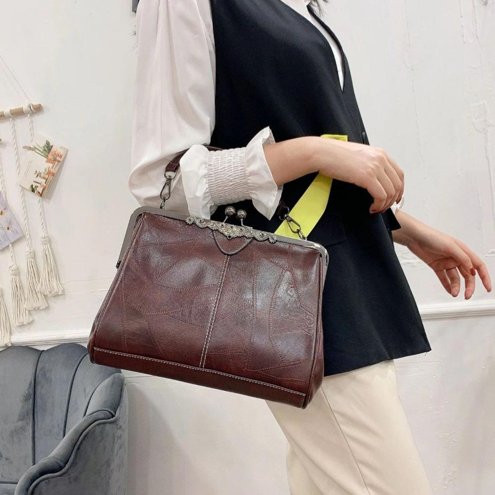 Mila | Sac vintage intemporel avec élégant fermoir à rabat