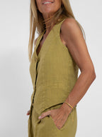Aira - Ensemble Gilet Boutonné & Pantalon Large