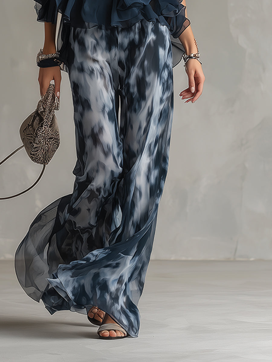 Élise | Ensemble élégant et léger avec top fluide et pantalons larges