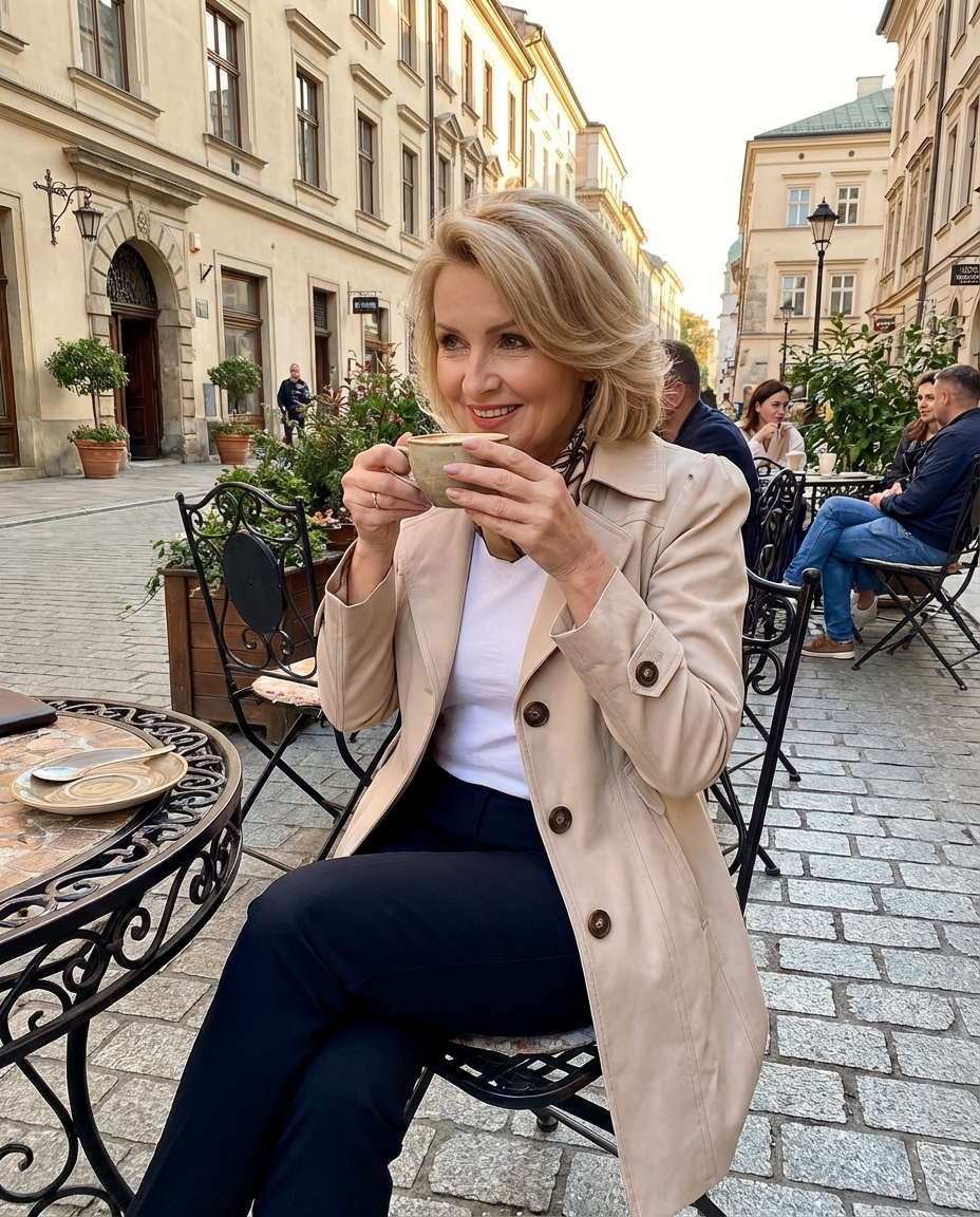 Olivia – Manteau d'été vintage élégant