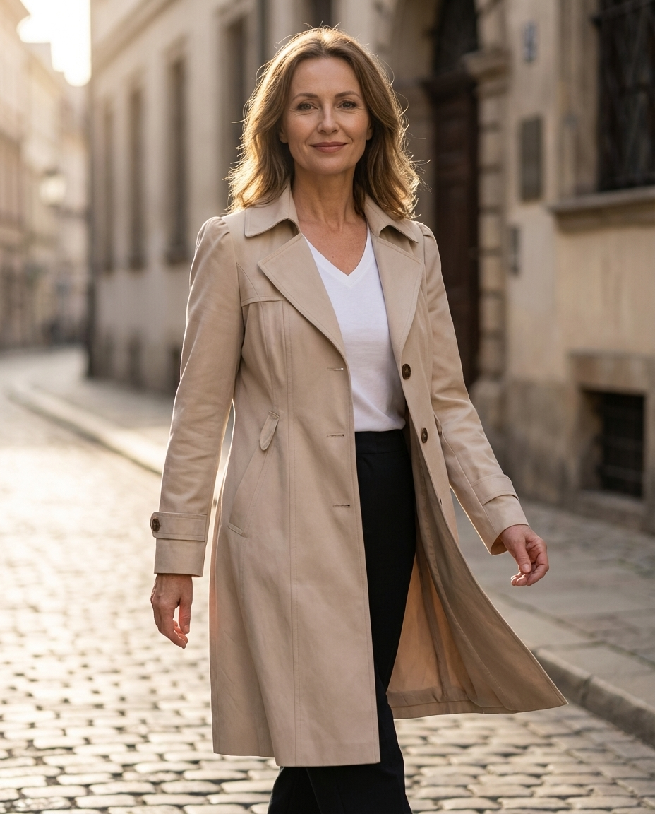 Olivia – Manteau d'été vintage élégant