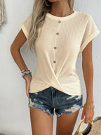 Camille™ | T-shirt Moderne à Boutons