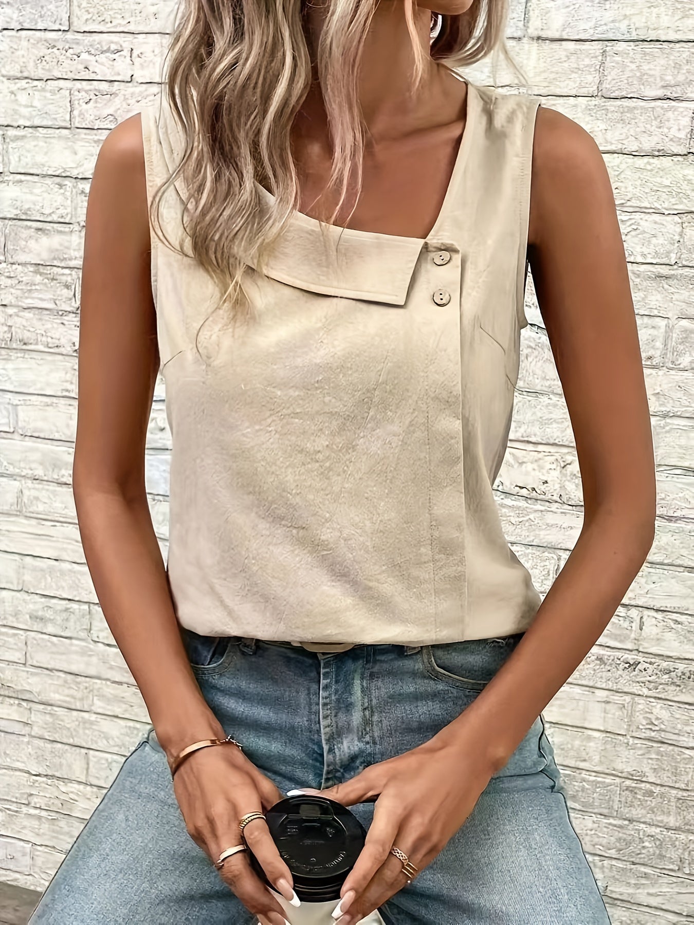 Nynke™ - Top à Col Asymétrique