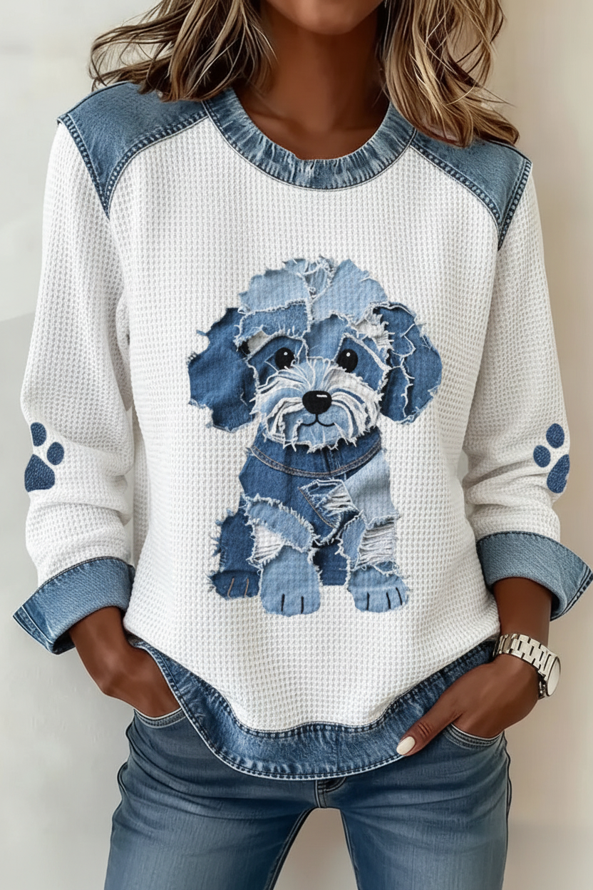 Alynéa | Blouse Patchwork Chic et Doux