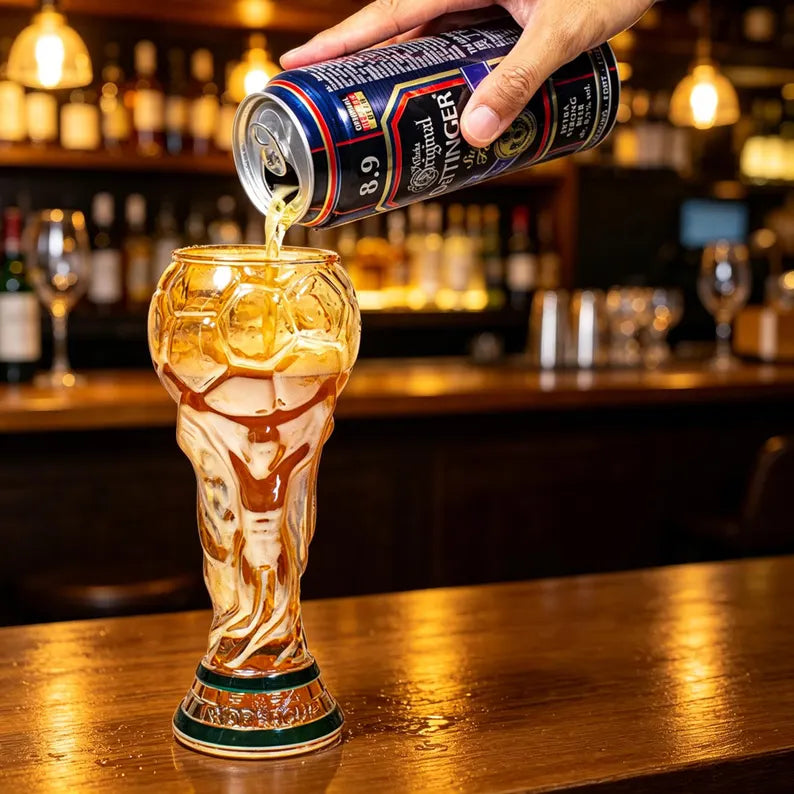 🏆 Verre à Bière Coupe du Monde – UNIQUEMENT AUJOURD'HUI : 1+1 GRATUIT – Le cadeau ultime pour les supporters !