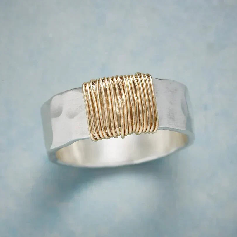 Bague en Fil Boho Dorée