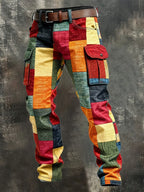 Evan | Pantalon cargo patchwork pour homme