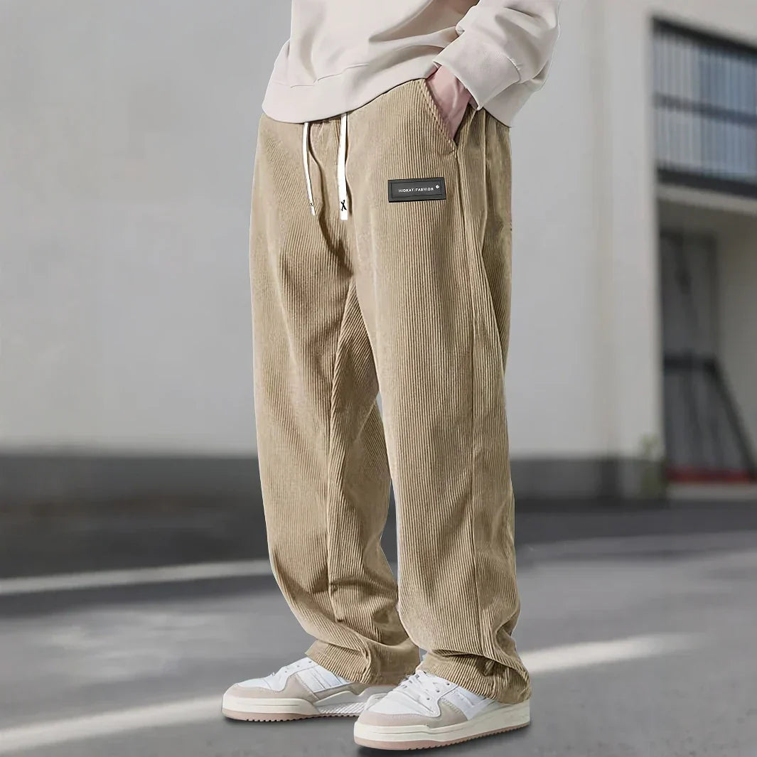 Andres | Pantalons de sport en velours côtelé