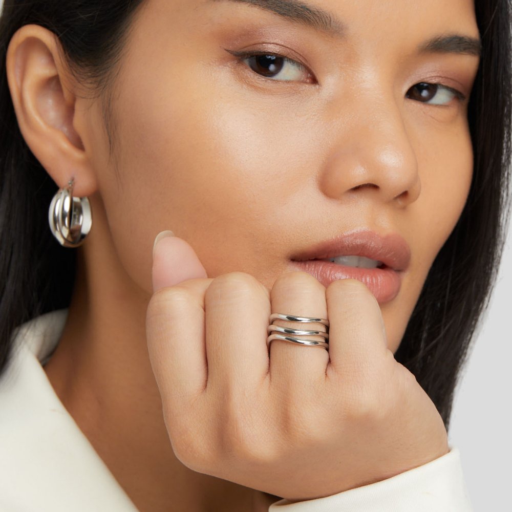 Bague en argent plaqué