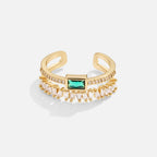 Bliss - Bague avec plusieurs couches de cristaux