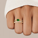 Bliss - Bague avec plusieurs couches de cristaux