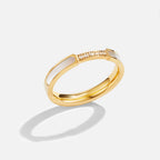 Unity - Bague en perles et cristaux