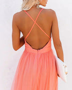 Emma | Robe Maxi Lumière Corail