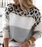 Clara™ | Pull en Maille Léopard Chic