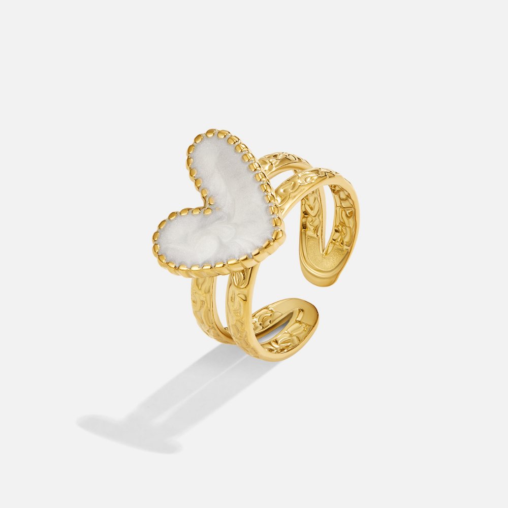 Bague en or 'Cœur Pur'