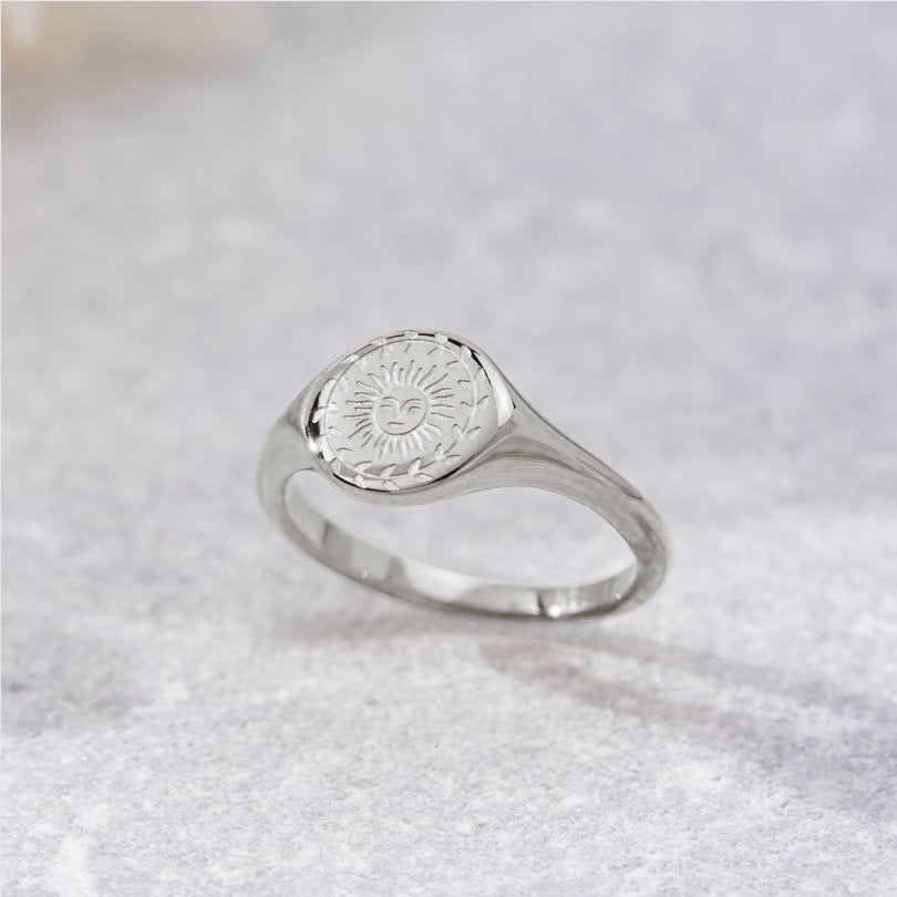 Bague en argent pour le solstice d'été