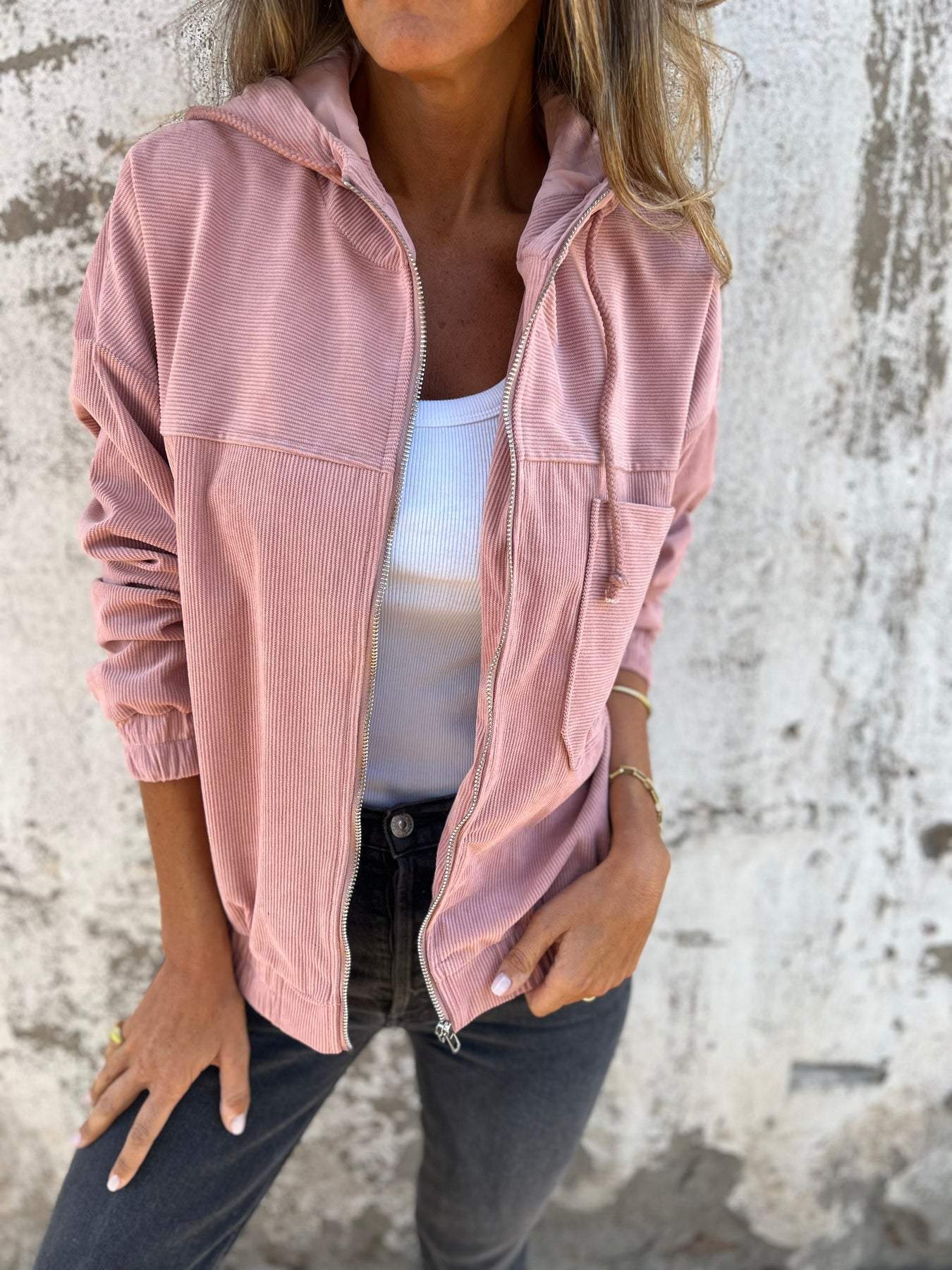 Veste Velours Côtelé Femme - Mi-Saison - Légère et Chic