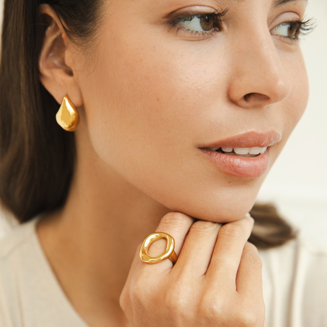 Bague Vina en or fondu