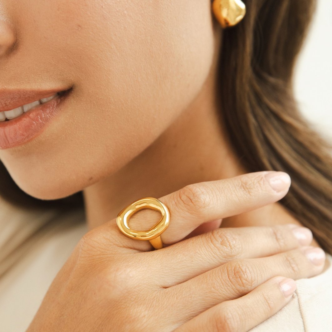 Bague Vina en or fondu