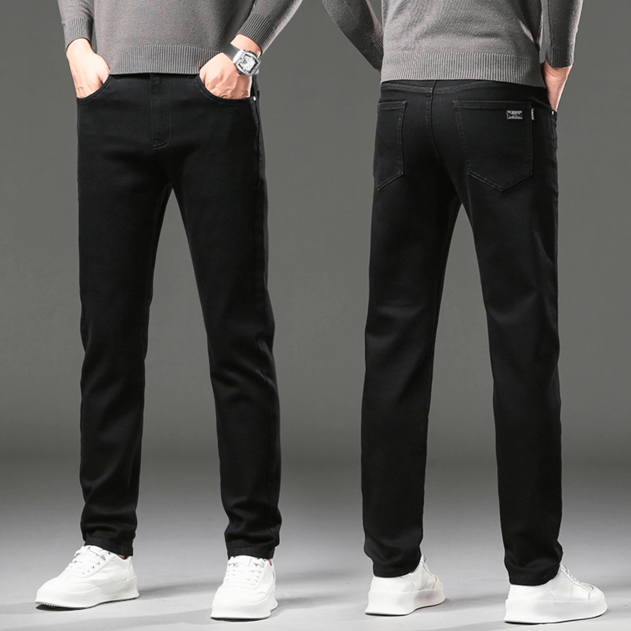 Chaud | PANTALON EN DENIM THERMIQUE